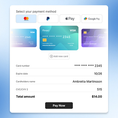 Checkout page app design billing card clean color design figma minimalistic payment payment app payment screen ui ui design ux ux design web design website