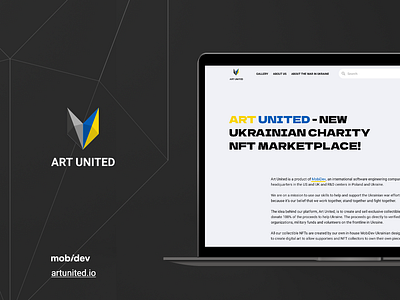 Art United - NFT Marketplace marketplace nft ui ukraine ux web