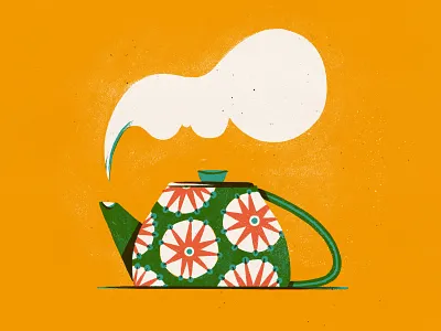 Daily Drawing - Teapots amsterdam drawing illustration pattern patterndesign procreate surfacedesign tea teapot texture