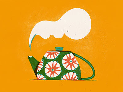 Daily Drawing - Teapots amsterdam drawing illustration pattern patterndesign procreate surfacedesign tea teapot texture