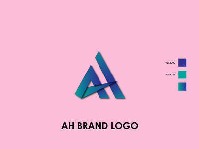 AH Brand Logo Design ah brand branding creative graphic design lettermark logo logo logo design memorable professional visual identity