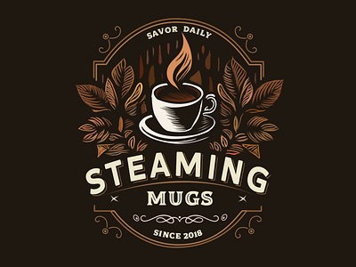 Logo design for coffee shop branding design graphic design illustration logo