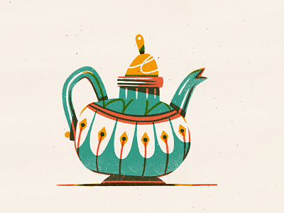 Daily Drawing - Teapots amsterdam drawing drinks illustration linedrawing pattern procreate product design surface pattern design tea teapot texture