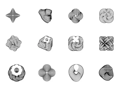 Illusion Shapes art branding design illustration modern vector