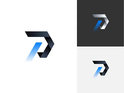 Logo for letter P branding logo motion graphics p