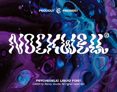 Nockwell - Psychedelic Liquid Font stylish font