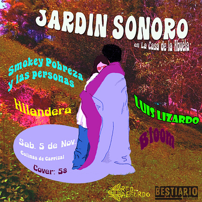 Jardín Sonoro Poster design illustration