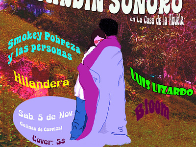 Jardín Sonoro Poster design illustration