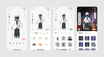 Create You Avatar-APP Design ui