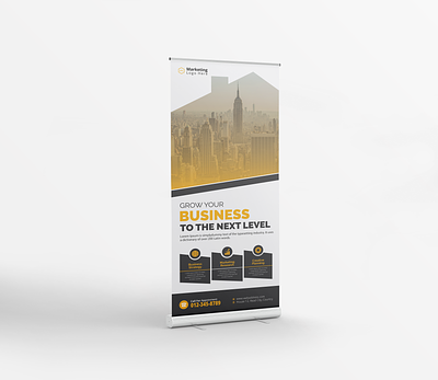 Corporate Roll-Up banner design Template ads banner ads billboard business flyer flyer graphic design logo design logo design branding professional flyer roll up banner roller banner stand banner