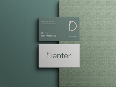 Denter Business Card app branding design graphic design illustration logo typography ui ux vector