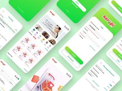 Keropi Mobile Apps UI apps branding design eccommerce graphic design illustration landing page logo mobile ui vector