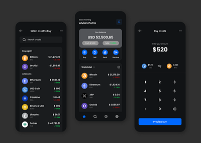 Bitcoin App Design