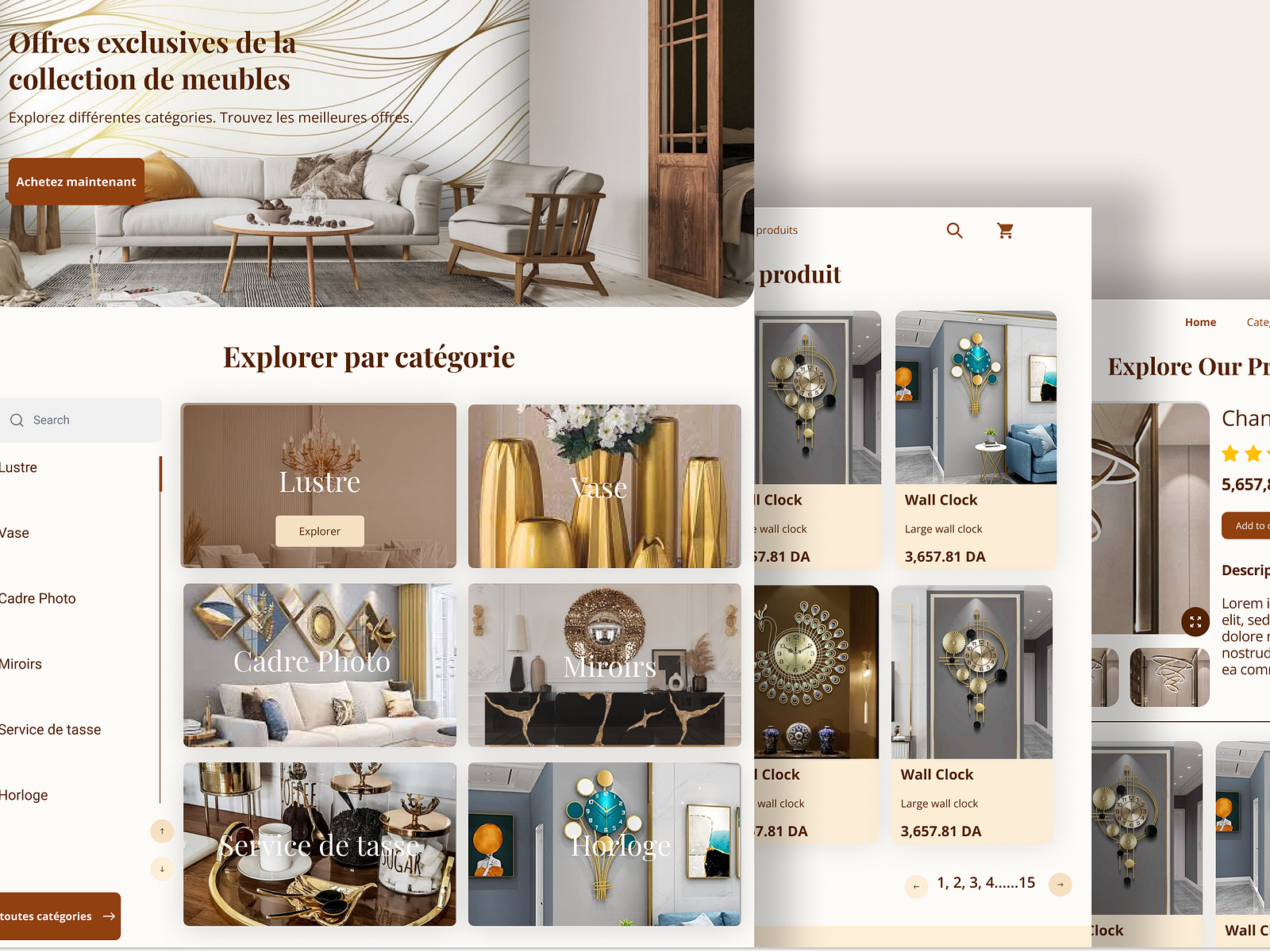 Furniture shop (UI/UX design) by Aissiou Ikram on Dribbble