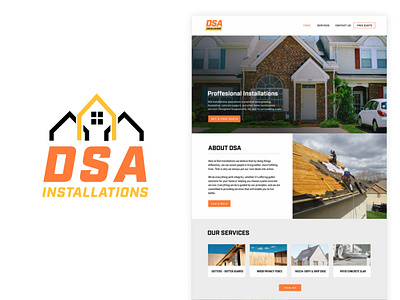 DSA Installations branding design graphic design logo