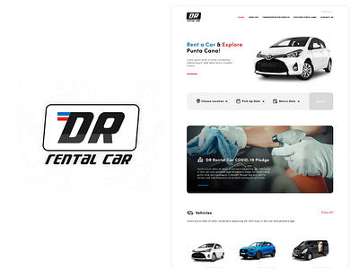 DR Rental Car branding design graphic design ui web design