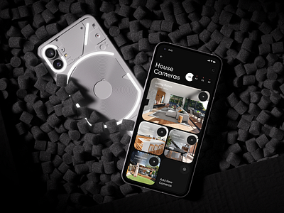 Smart Home App - Cameras ai app cameras dark design home nothing product design smart system ui user experience user interface userinterface ux