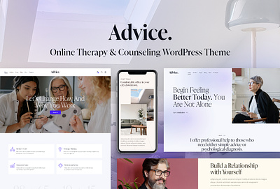 Advice - Online Therapy & Counseling WordPress Theme blog business design illustration logo web design webdesign wordpress wordpress theme wordpress themes