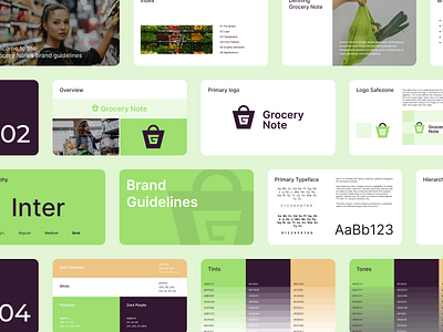 Grocery Note guide style app branding design graphic design illustration logo typography ui ux vector