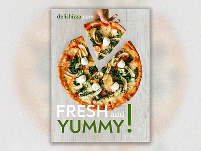 Pizza Ad ad advertising design food food advertising graphic design modern photoshop pizza poster
