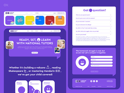 Branding of the international online school "National Tutors" animation branding design development education figma graphic design homepage icon illustration logo menupage onlineschool ui ux vector web webdesign webflow website