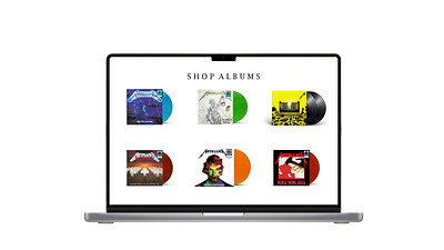 Metallica E-Commerce Case Study adobexd albums app design ecommerce figma metallica ui ux