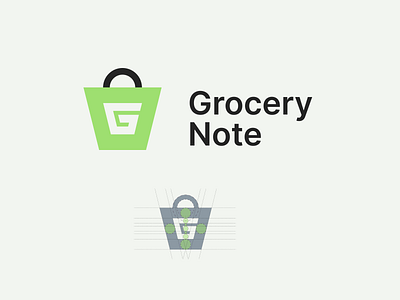 Grocery Note logo concept app branding design graphic design illustration logo typography ui ux vector