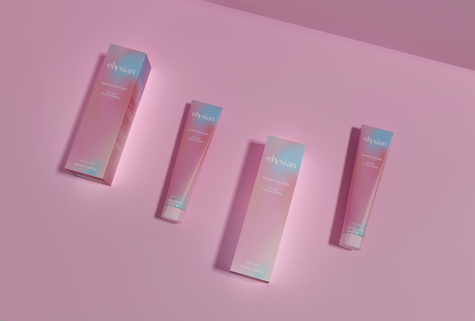 Packaging, Naming and Logo Design for skin care brand "ELYSIAN" by Valerija Zeinalova/ LERIQ 