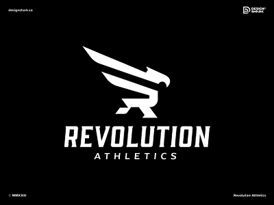 Revolution Athletics – Brand Identity american apparel athletics badge design bold brand identity branding clean custom type eagle icon logo logo design logo mark logo system modern revolution sporting goods sports branding sports logo