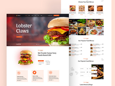 Food Website Landing Page design design ui ux food food website food website landing page landing page landing page design landing page ui resturant resturant ui resturant website ui ui landing page uiux design ux website website ui