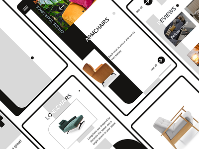 Furniture website design ui ux
