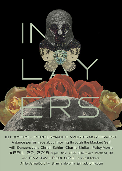 In Layers poster & flier collage art flyer graphic design poster surrealism