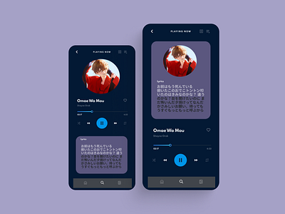 Musik app design ui