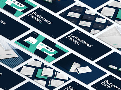 Stationery Design branding business card design email signature graphic design letterhead stationery design ui ux vector