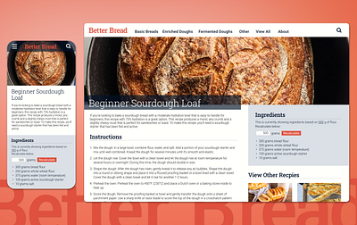 Better Bread branding design graphic design ui ux web website