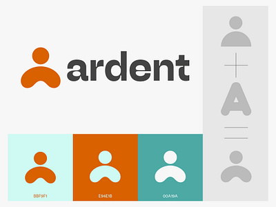 Ardent logo design ardent branding careers graphic design icon logo recruitment symbol typography