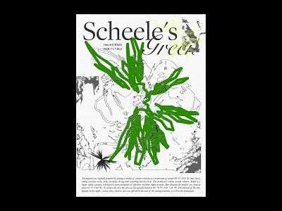 Scheele's green | poster design graphic design green illustration poster typography