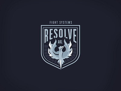 Resolve bird branding burning club coatofarm eagle emblem fighting gym illustration logo phoenix sfinx shield vector