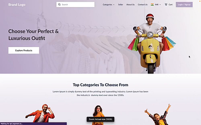 E-commerce Website - Figma Prototype design figma prototype ui ux design website design