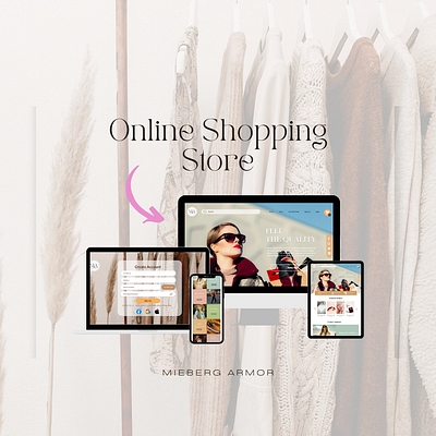 E-commerce Website UI Design adobe xd app branding clothing shop design shopping store ui ux website womens fashion