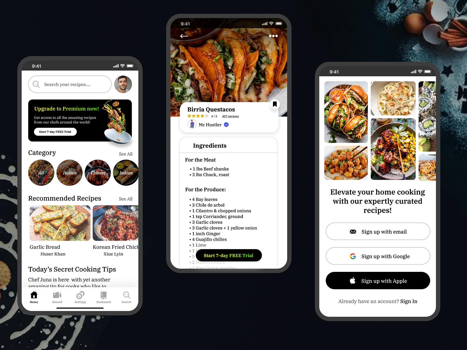 savor-food-recipe-ingredients-mobile-app-by-christilda-santhosh-on