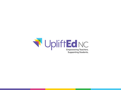 Uplifted brand branding design education geometric logo school