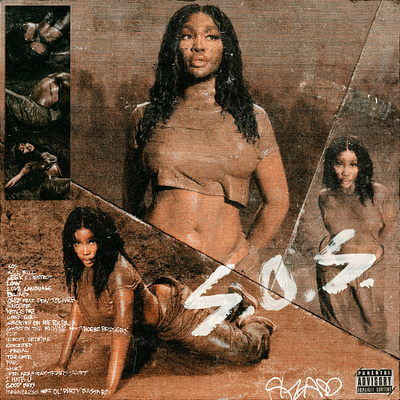 SZA - SOS (Concept Cover Art) album art album cover album design cover cover art design digital art graphic design music art music cover photo editing photoshop sza