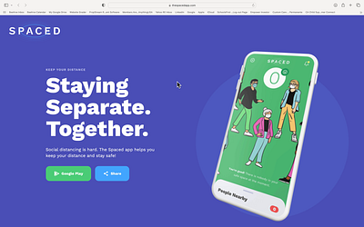 The Spaced Website & Mobile App animation branding custom software design graphic design illustration logo mobile app ui ux vector
