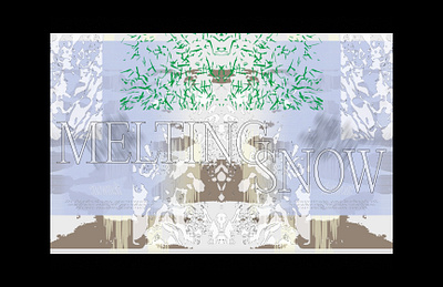 Melting snow | visual experiment colors design experiment graphic design typography visual