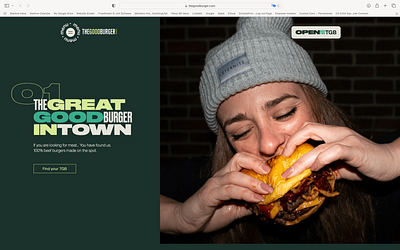 The Good Burger (Spain) Website branding design graphic design logo ui ux vector