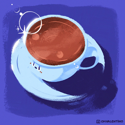 Coffee ☕ coffee cute illustration ohvalentino painting procreate