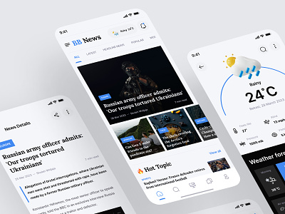 BB News - News App article articles bulletin clean design feed minimal mobile mobile app mobile design news news app news feed newslater newspaper read reading social app ui