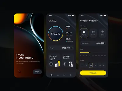 Daily UI 04 - Mortgage Calculator 04 brand branding calculator daily ui design finance fintech minimal mortgage ui ux