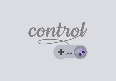 Day 87 - control logo design branding logo retro gaming